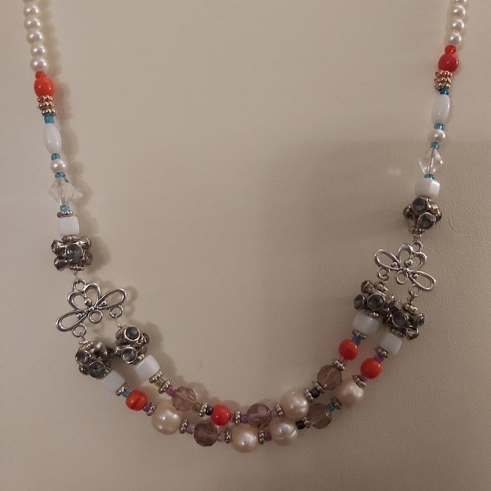 Mixed Beads, Handmade Necklace